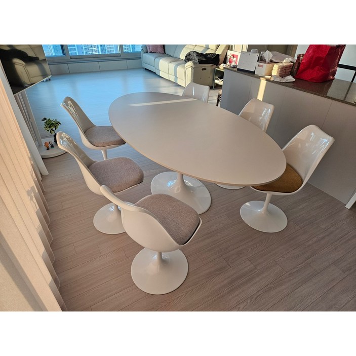 [엠케이스톤] 놀 사리넨테이블 맞춤제작 포세린 세라믹테이블