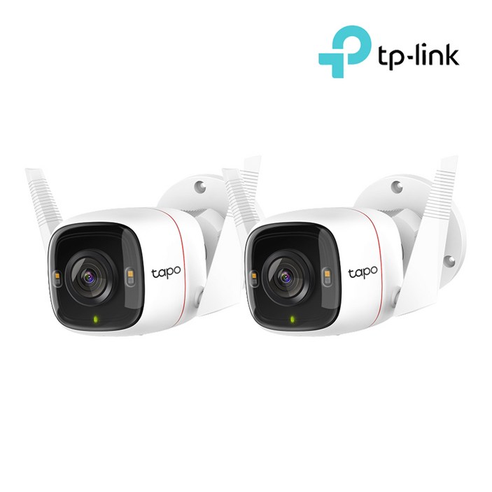 티피링크 Tapo C320WS 2팩 실외용 WiFi 야간 풀칼라 카메라 2세트 홈캠 티피링크 Tapo C320WS 2팩 실외용 WiFi 야간 풀칼라 카메라 2세트 홈캠