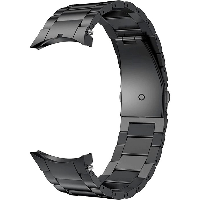 미밴드5 TAOMI 갤럭시 워치5 프로 전용 무광 날개형 메탈 스트랩 시계줄, 블랙