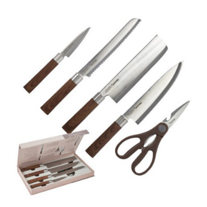 슈퍼HOTHAPPYCALL 해피콜 우디크 칼가위 5종 세트