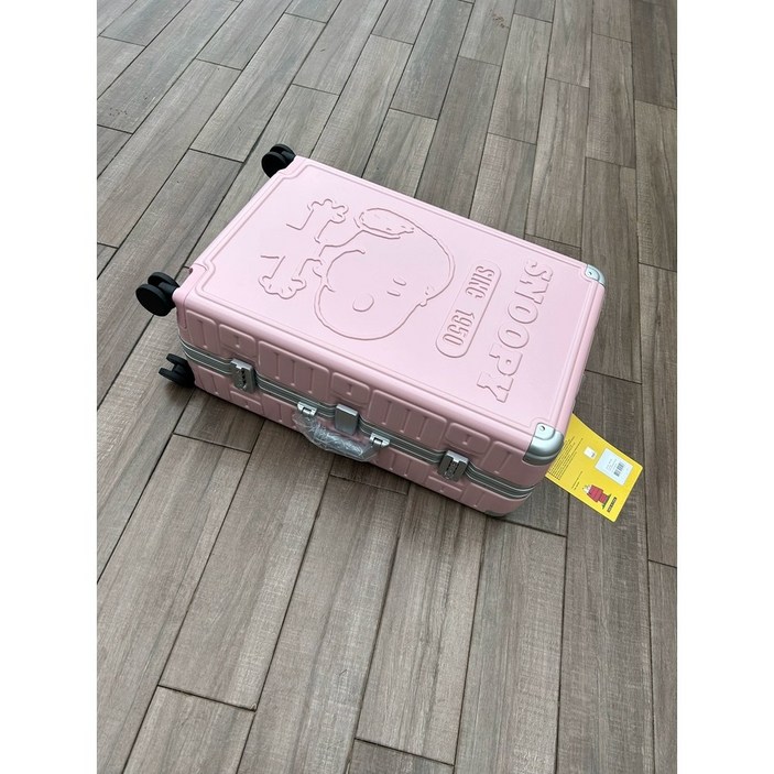 스누피캐리어 26인치 28인치 알루미늄 여행 핑크 휴가