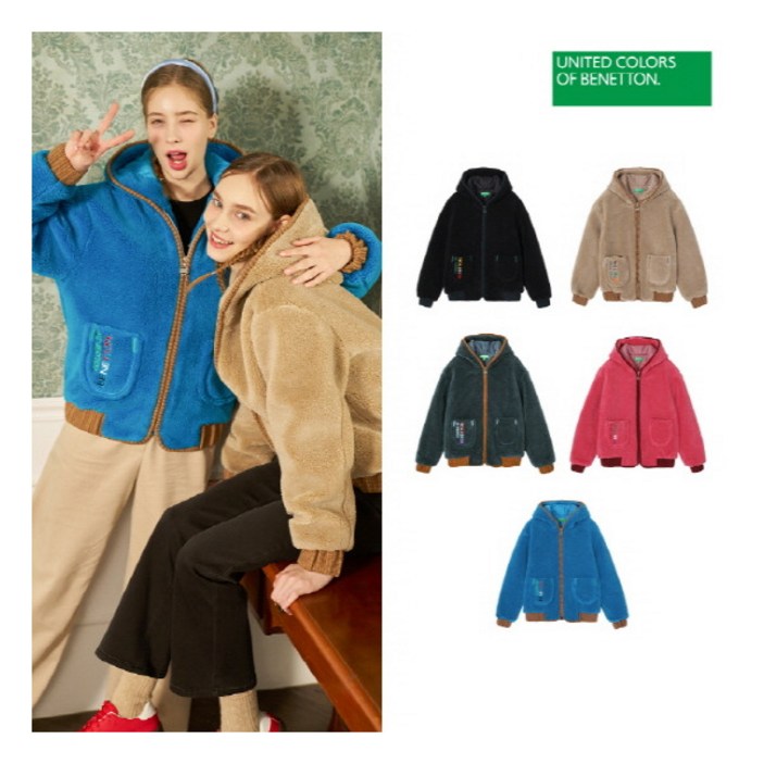 베네통스포츠 O 25FW 여성 FAUX FUR 패딩 자켓