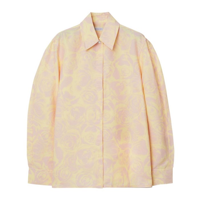 버버리 플로럴 프린트 태피터 셔츠