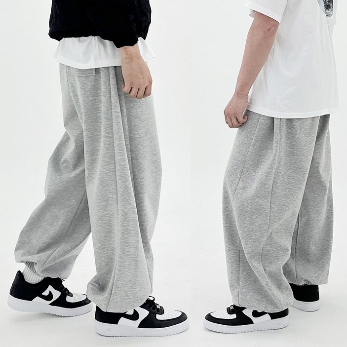 에스티오 당일출고 와이드 벌룬 트레이닝 조거 오버핏 빅사이즈 팬츠