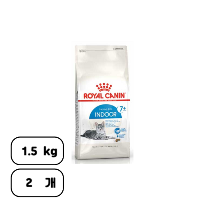로얄캐닌 인도어 7 7세이상 1.5kg 2개
