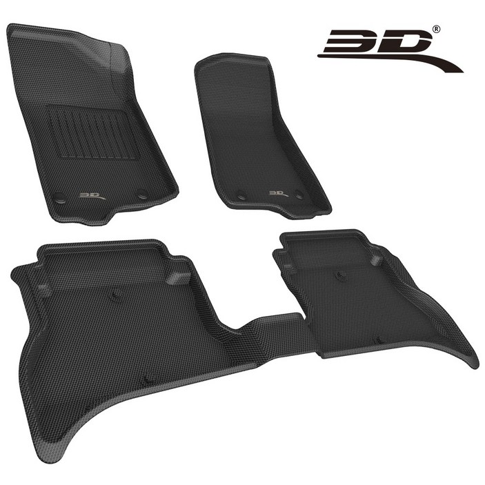 3D 카구 카매트 지프 랭글러 4도어 PHEV 4xe (JL) (18년-현재) TPE 차량용 바닥매트