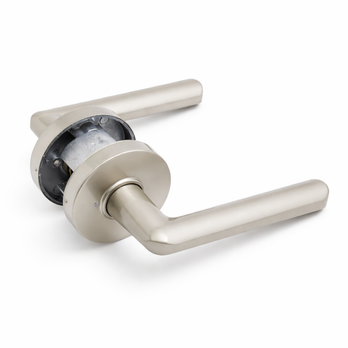 100 국산 항균 도체 플러스 녹 변색없는 방문손잡이 레버 도어락 시공편리, 1개, 무광그레이