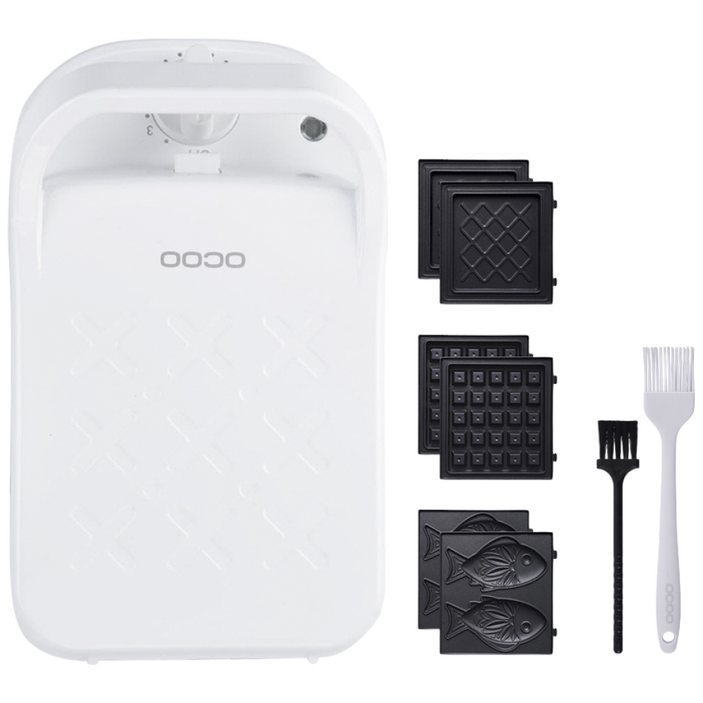 오쿠 크로플 와플 샌드위치메이커 붕어빵메이커 와플메이커, OCPSM403W