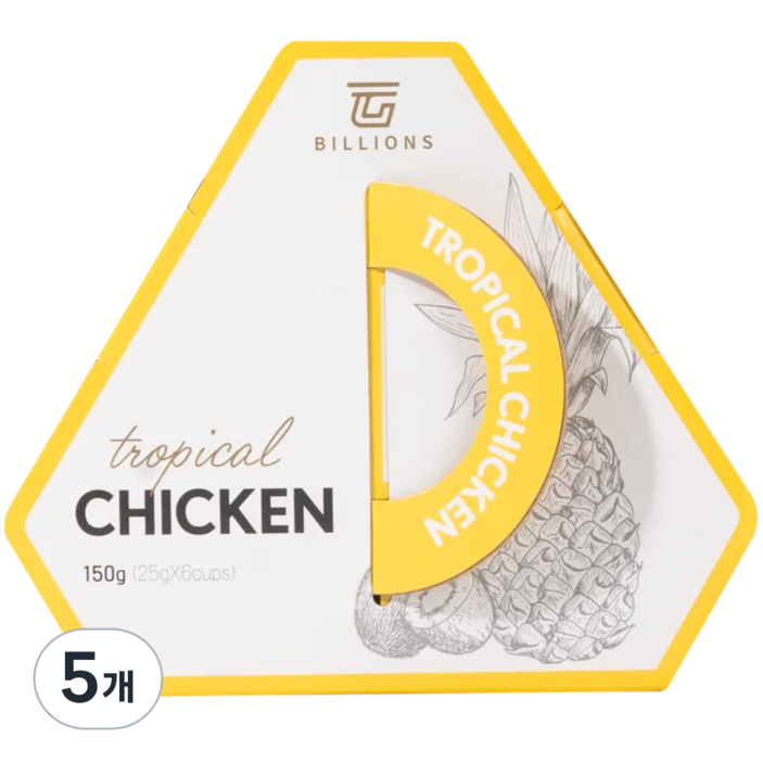 트로피칼치킨 강아지습식사료 고양이 캔 간식, 5개, 150g, 닭