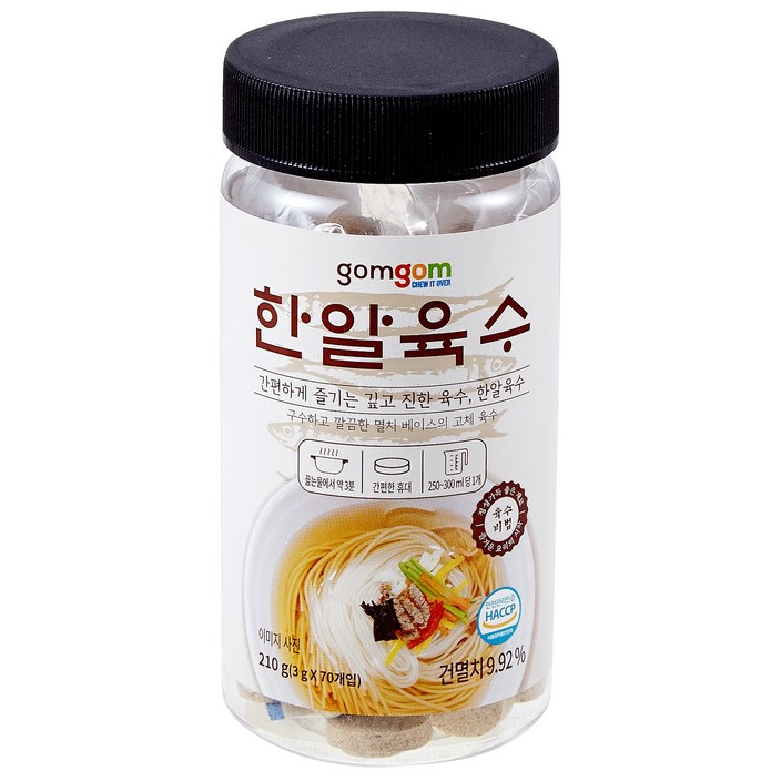 곰곰 한알육수 3g 70입, 210g, 1개 곰곰 한알육수 3g 70입, 210g, 1개