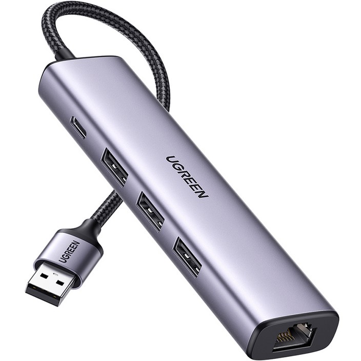 유그린 USB 3.0 기가비트 랜카드 멀티 허브, 혼합색상, 3개