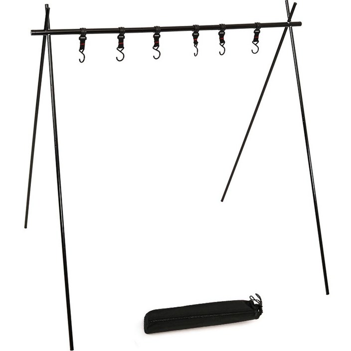 캠프빌리지 감성캠핑 접이식 인디언행어 대형 + 보관 가방 세트