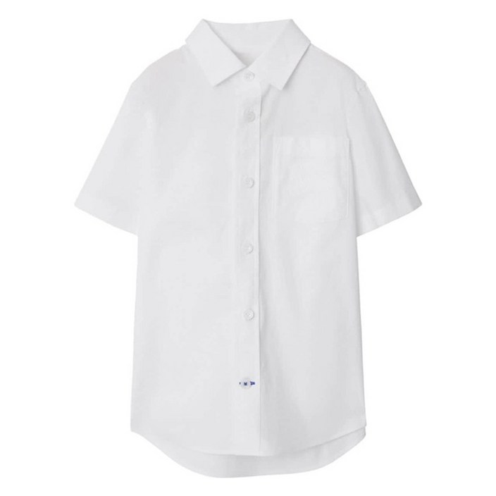 버버리 주니어 스트레치 코튼 셔츠 8092512