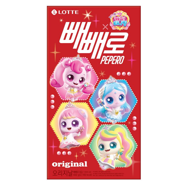 빼빼로 티니핑 오리지날 8p, 432g, 1개