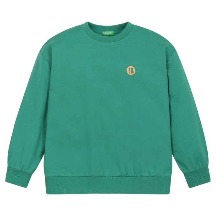 베네통키즈 아동용 그래픽 드롭 숄더 맨투맨 QAMT01441