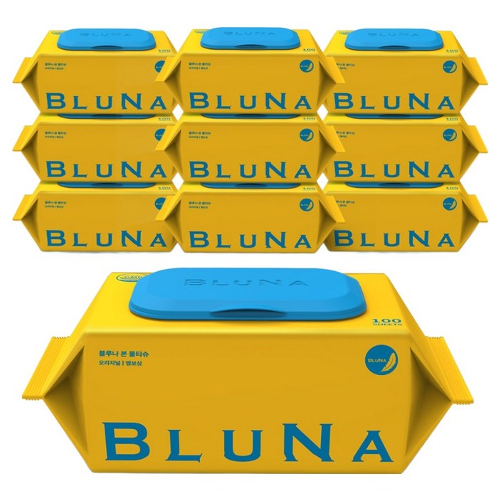 블루나 본 오리지널 유아물티슈 캡형