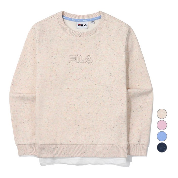 휠라키즈 베이직 레이어드 맨투맨 FK2POF1101X