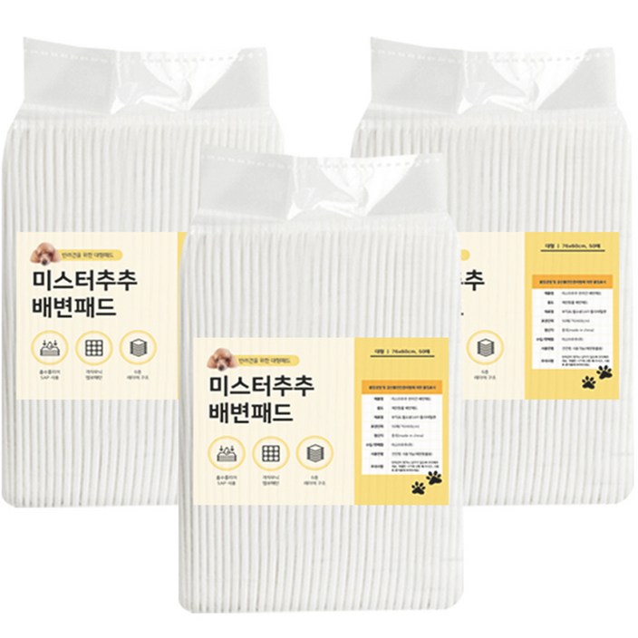 미스터추추 강아지 배변패드 76 x 60 45g 미스터추추 강아지 배변패드 76 x 60 45g