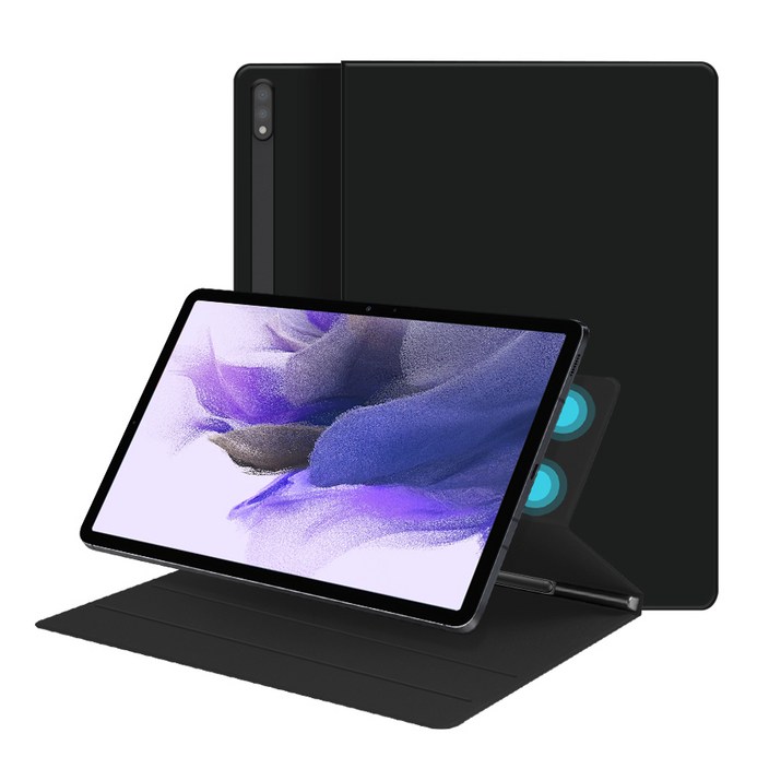 갤럭시 탭 S9 플러스 S9 FE 플러스 폴리오 북커버 S펜 수납 케이스