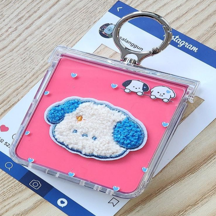 갤럭시z플립 보송보송 퍼피 힌지보호 핑거링케이스 갤럭시z플립 보송보송 퍼피 힌지보호 핑거링케이스