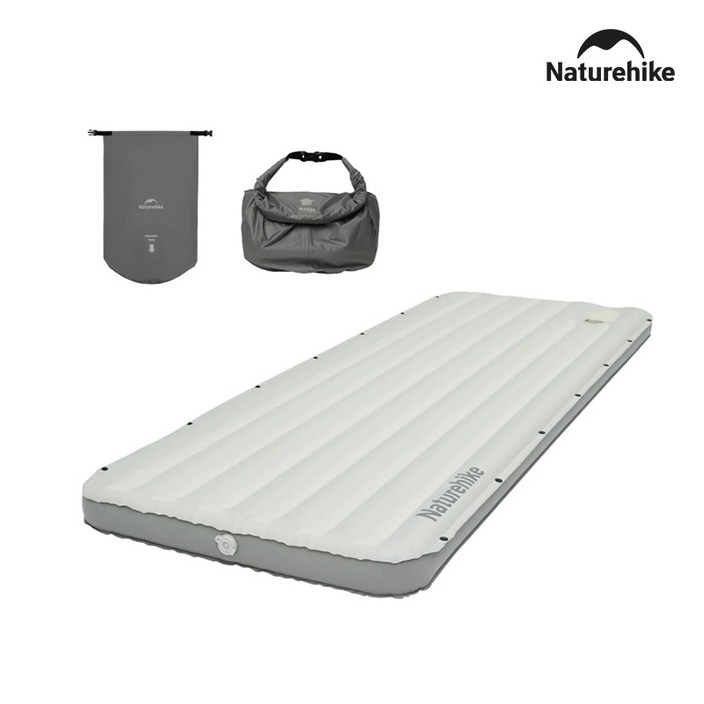 네이처하이크 TPU 리밤부 에어 매트 에어백 파우치형 9.5CM 연결확장 컴팩트수납, 문빔