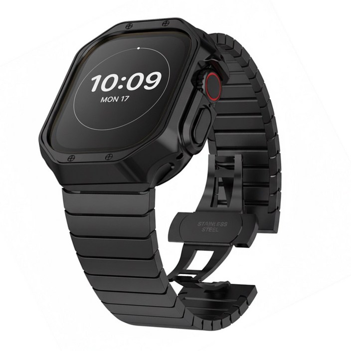 아이비온 애플워치 링크브레이슬릿  아머 케이스 세트 40 44