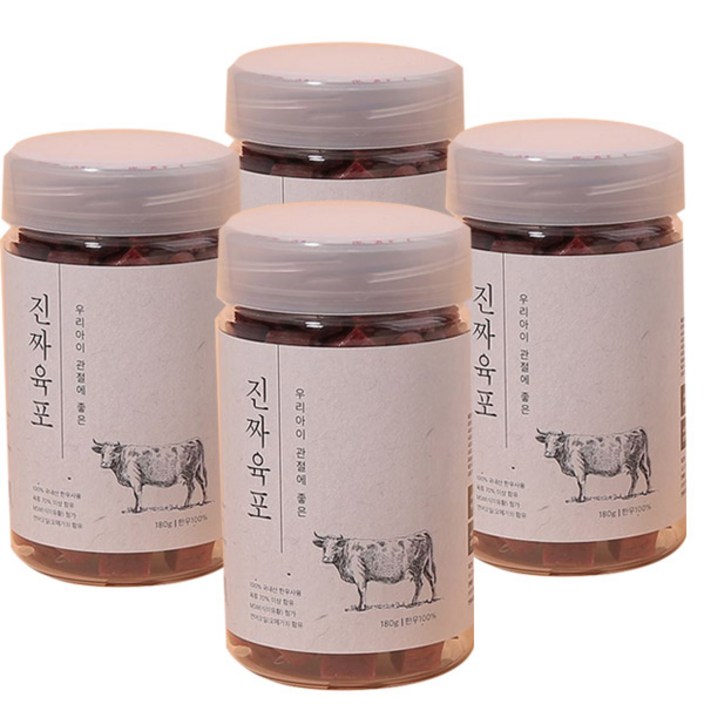 펫프렌즈 진짜육포 소고기 180g x4개 애견간식 강아지간식 펫프렌즈 진짜육포 소고기 180g x4개 애견간식 강아지간식
