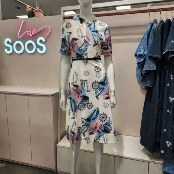 수스 HS04  슬림라인 마린원피스 S232BOP515