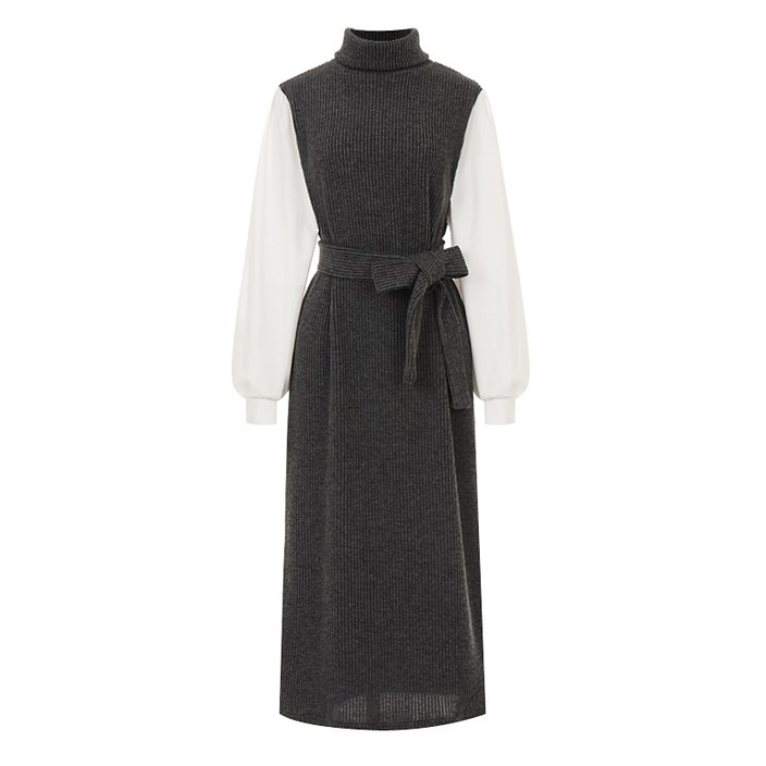 페이지플린 코튼소매골지벨트원피스 P3DOP010A