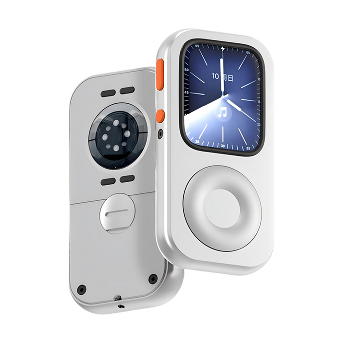 RePod C1 애플워치 음악 케이스: 아이팟 레트로 디자인 + 풀 알루미늄 바디 (44/45mm 호환 운동 액세서리)