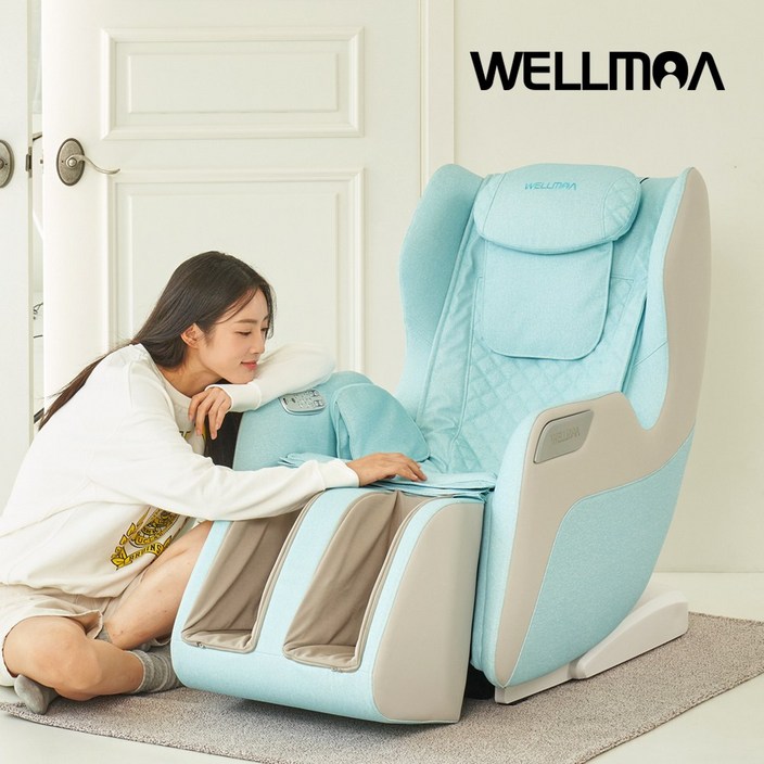 24년 미니 안마의자 판매율1위 [웰모아] 링크 LK-5000 고급형 소형 안마의자  [무상AS1년+전용 러그 증정]