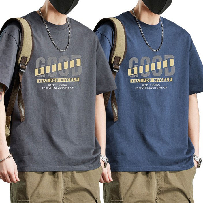 1+1 남성 반팔티 / 반팔 티셔츠 / 맨투맨 티 / 면티 / 라운드넥  / QVO6213 40