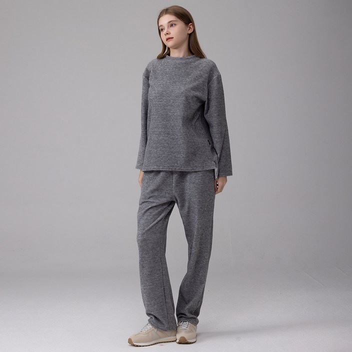 에버라스트 여자 루즈핏 테리기모 셋업 투피스 세트