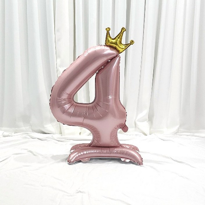 홈 파티 풍선 42인치 받침 왕관 숫자 3 일체형 대형 풍선 핑크 생일 기념일 행사 홈 파티 풍선 42인치 받침 왕관 숫자 3 일체형 대형 풍선 핑크 생일 기념일 행사