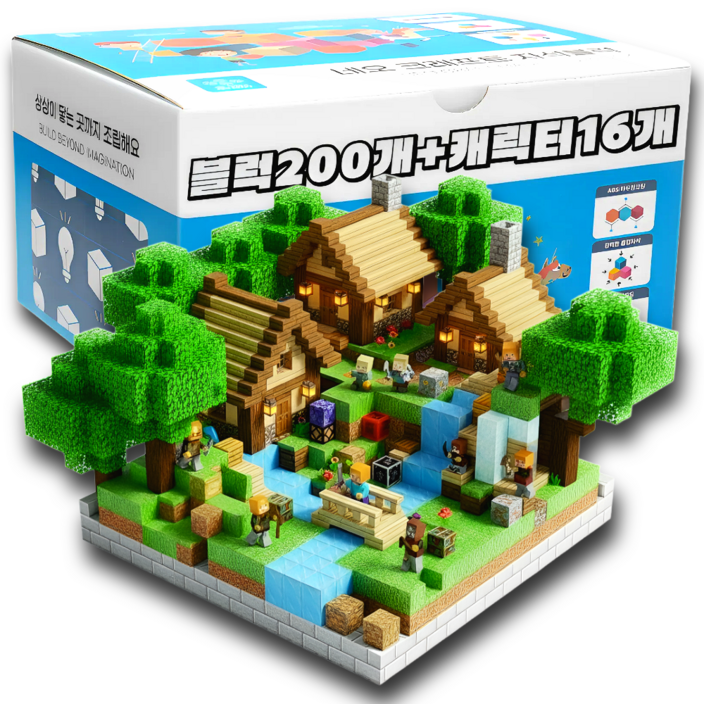 네오 크래프트 랜덤 자석블럭 캐릭터 세트 장난감, 1개