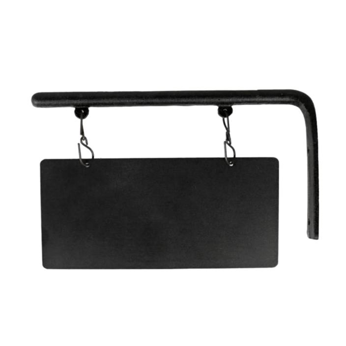 덜튼 빈티지 팻말 행잉간판 철제인테리어소품, 블랙