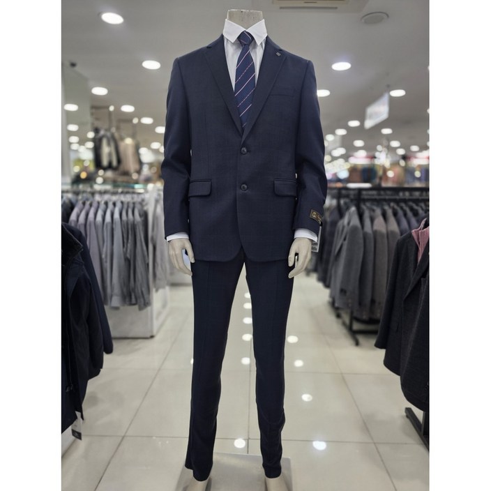 인디안 웰메이드 남성 울100 다크네이비 슬림핏 추동정장세트 MAR GA3W 9246