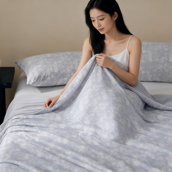 아리엘노 항균 아이스 실크 냉감이불 여름이불 차렵이불 쿨링이불