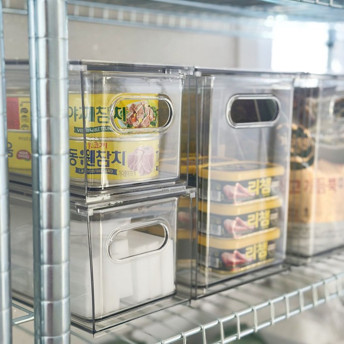 리블리홈 팬트리 서랍형 수납 정리함 9L, 3개, 투명