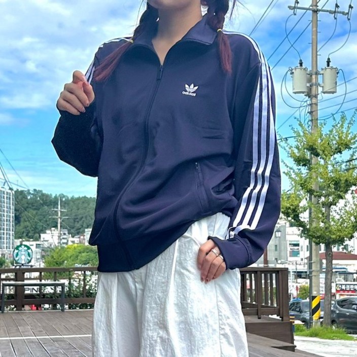 아디다스 여성 파이어버드 트랙탑 저지 클래식 오로라블랙