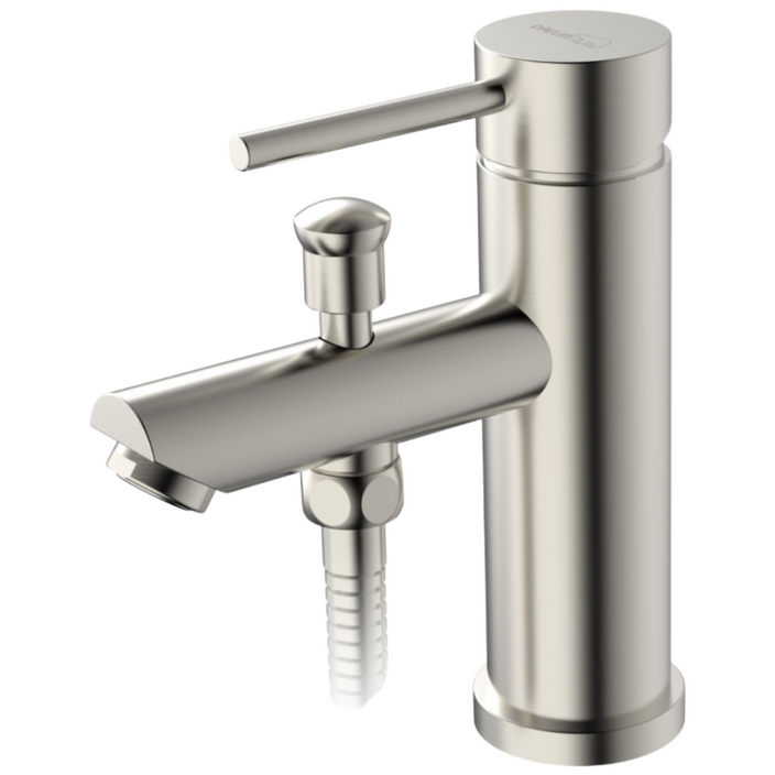 대림바스 DLYB4A16 원홀 세면샤워 무광 니켈 세면대수전 샤워겸용수전 자동폽업전용, 1개