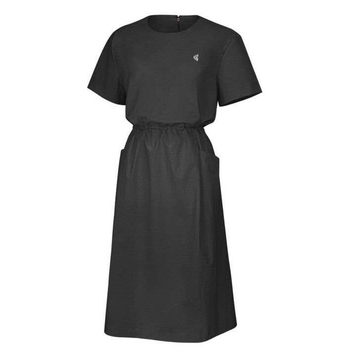 김영주 여성 리비카 라운드 원피스 기능성 스판 나일론 반팔 루즈핏