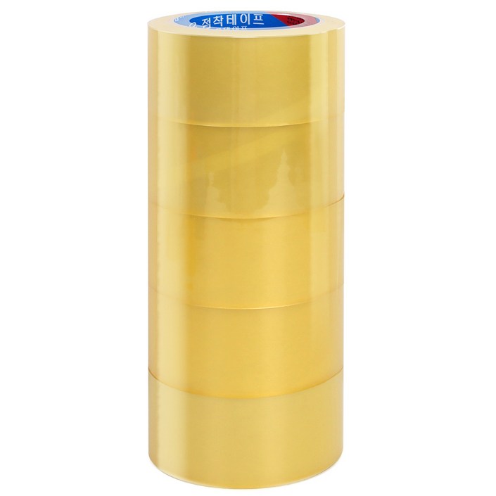 코멧 53 μm 경포장용 박스 테이프 48 mm*40 m, 5개