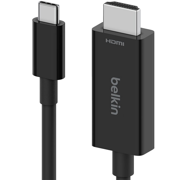 벨킨 USB C타입HDMI 2.1 케이블 AVC012bt2M, 2m, 블랙AVC012bt2MBK, 1개