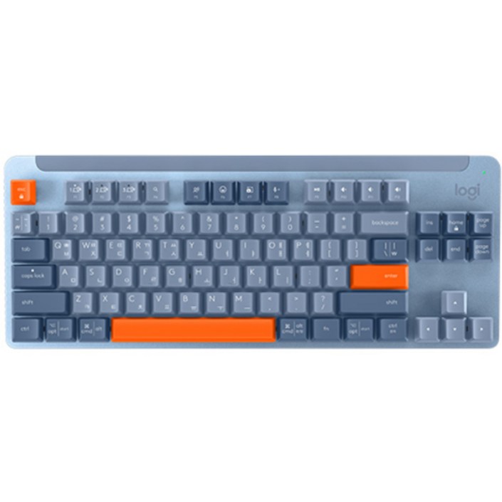 로지텍 SIGNATURE K855 무선 기계식 TKL 키보드, 텐키리스, 블루그레이, 920011223