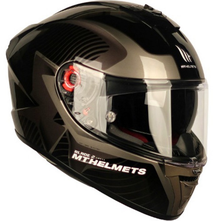 엠티헬멧 블레이드 2 SV 풀페이스 오토바이 헬멧 + 핀락 필름 세트, BLASTER BLACK GREY(헬멧)