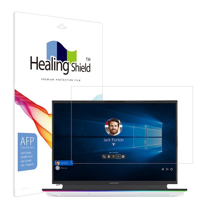 힐링쉴드 한성컴퓨터 TFG6397 올레포빅 액정보호필름, 1세트