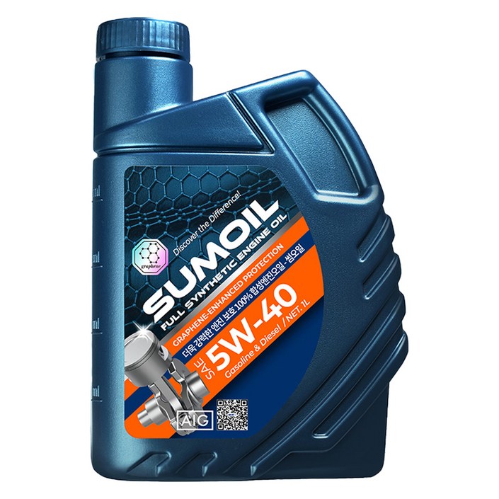 썸오일 5W40 100 합성엔진오일, 1개, 1L