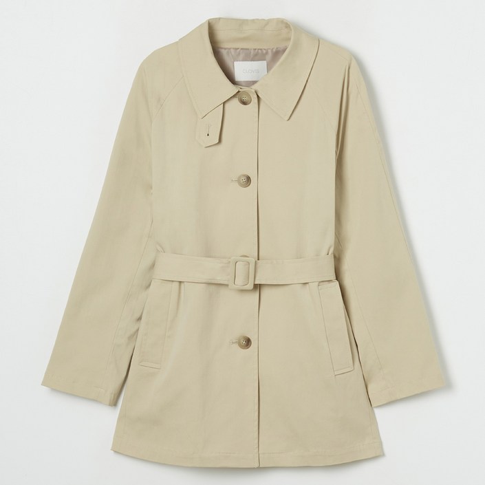 클라비스 여성용 미디 트렌치 코트