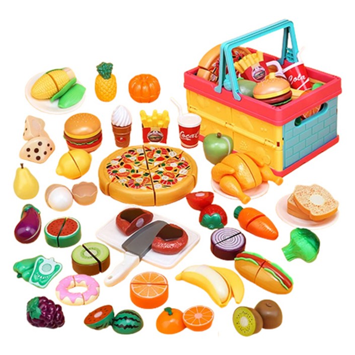 피크닉 베이커리 야채 과일 자르기 소꿉놀이 세트